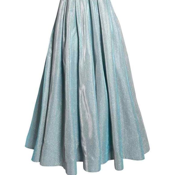 MAC DUGGAL 25939I SHIMMERING ICE HALTER NECK BALLGOWN sz 12 - Picture 11 of 11